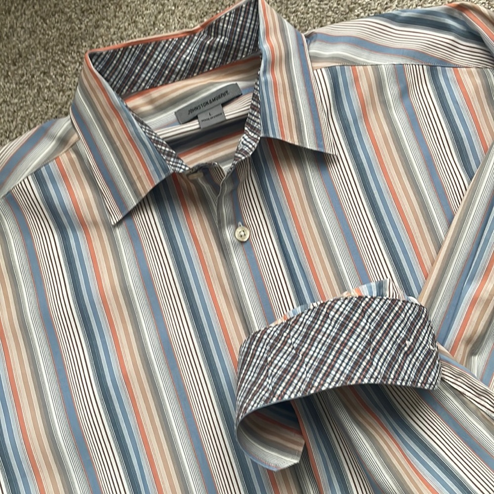 Johnston & Murphy  Men’s shirt size L.